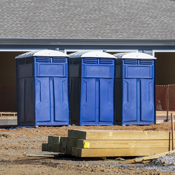 what is the maximum capacity for a single portable toilet in Taft CA